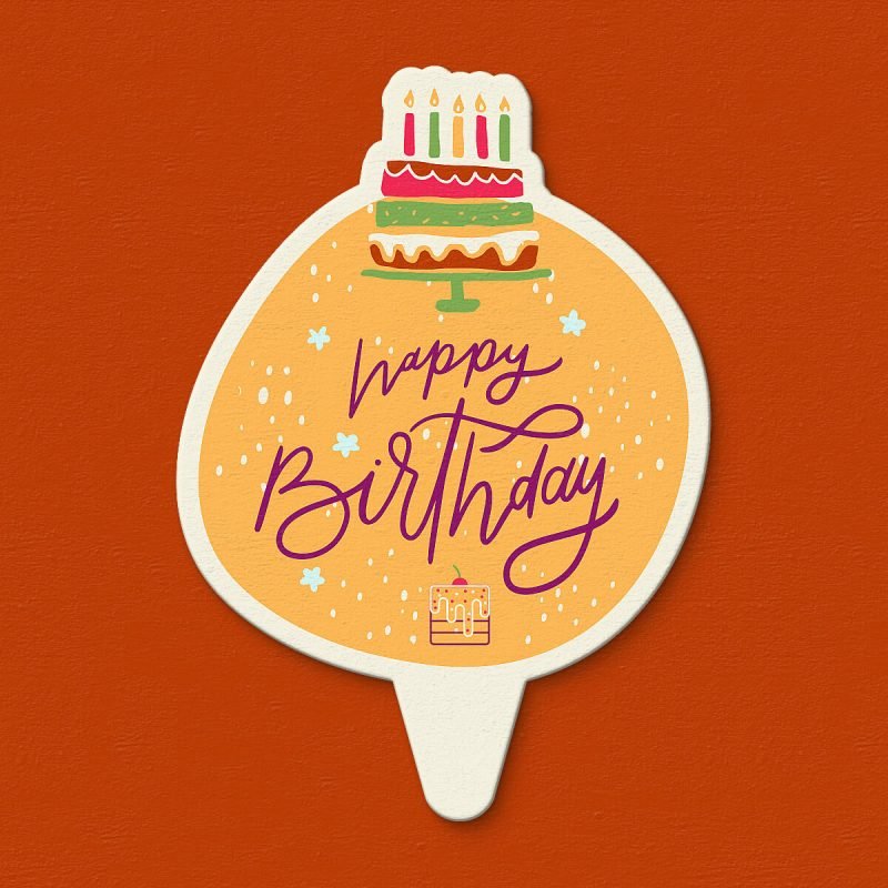 Tarjeta "Happy Birthday"